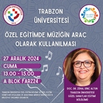 "Özel Eğitimde Müziğin Araç Olarak Kullanılması" Semineri Gerçekleştirildi